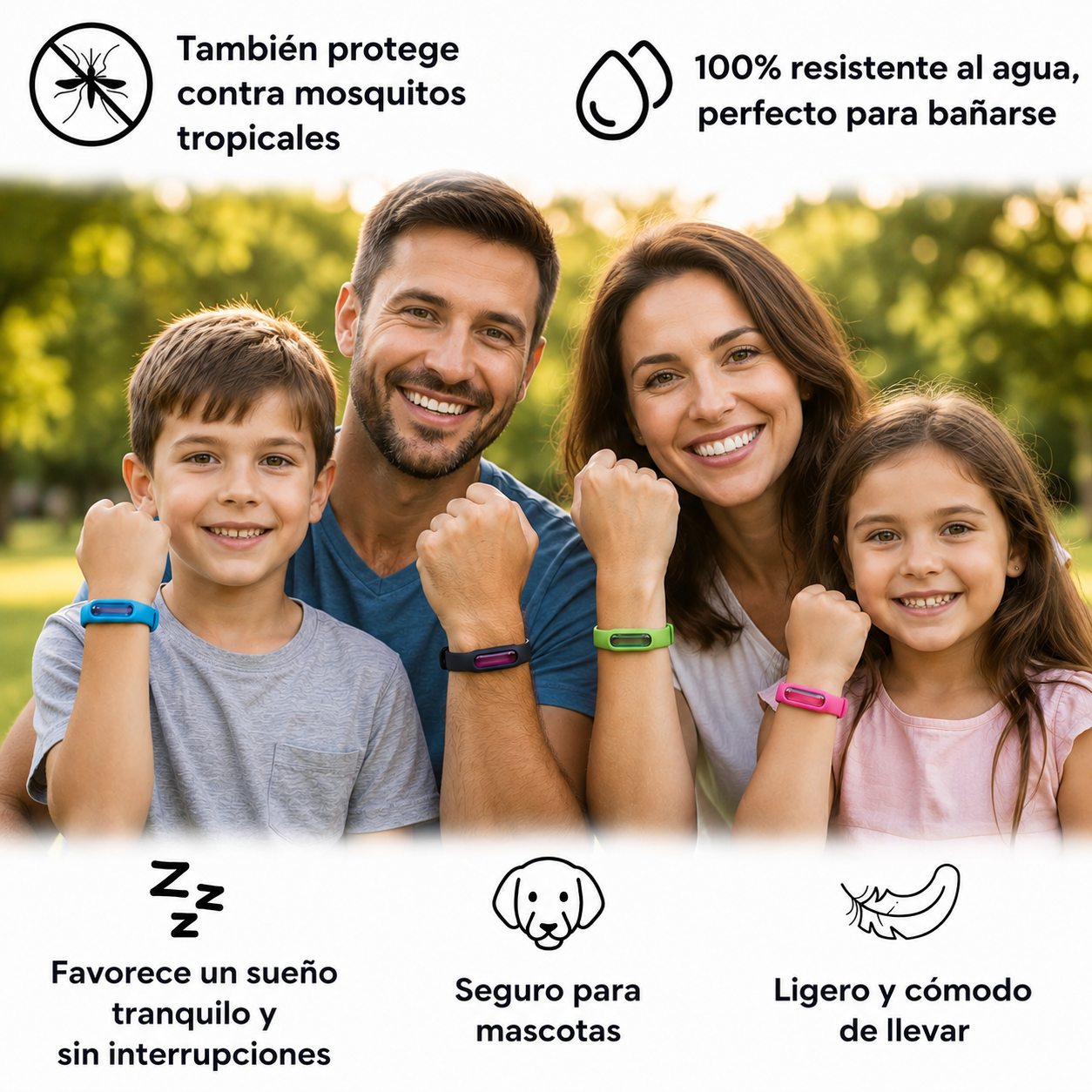 Brisalia™ Pulseras Antimosquitos